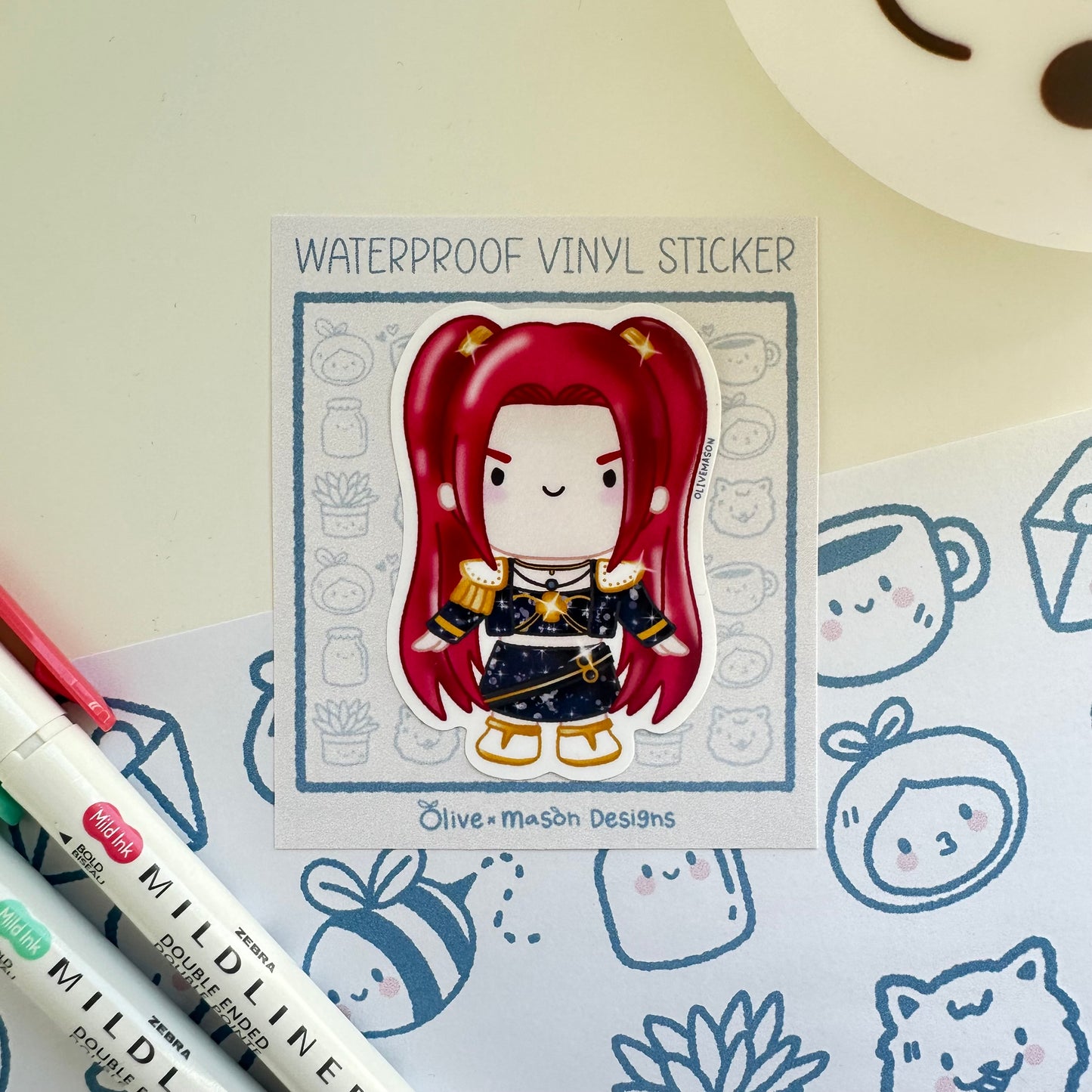 K Pop Demon Hunters Waterproof Vinyl Sticker Set