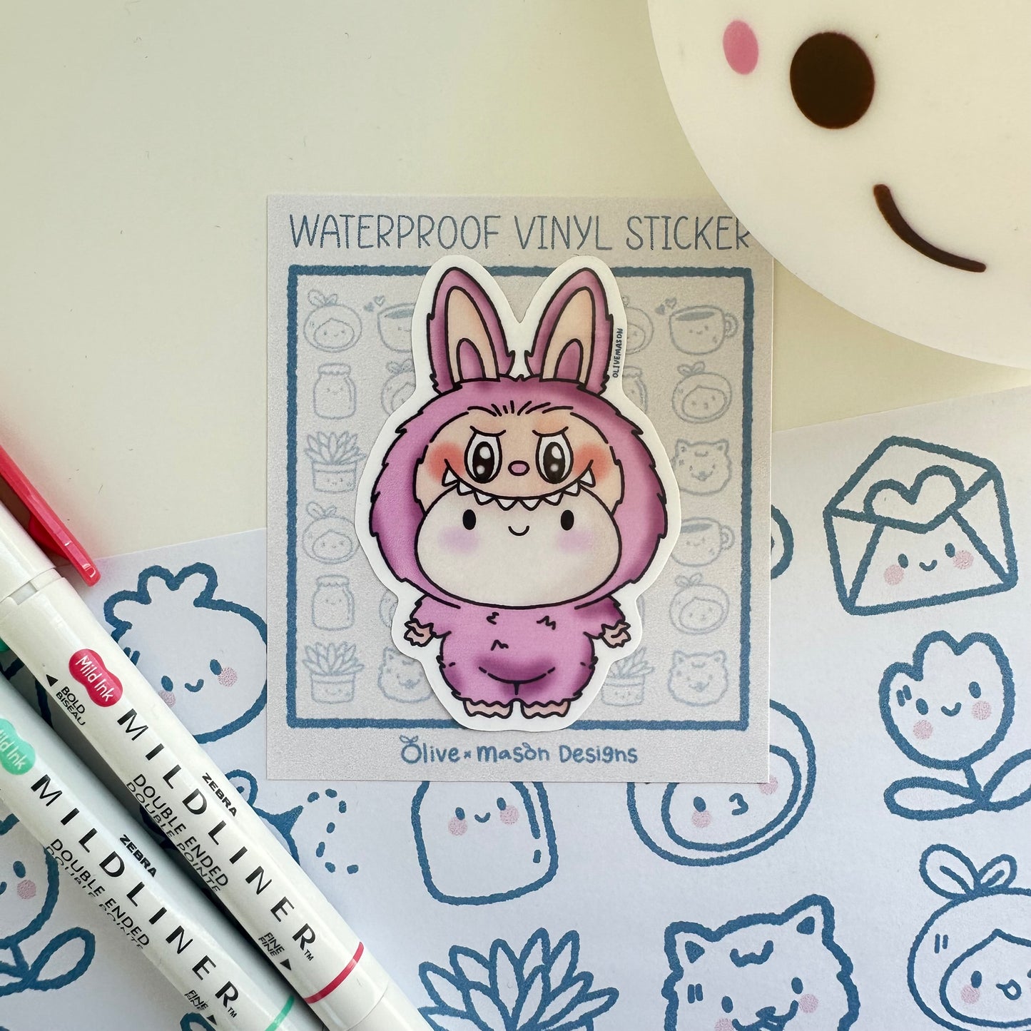 Lil Monsters Waterproof Vinyl Sticker Set