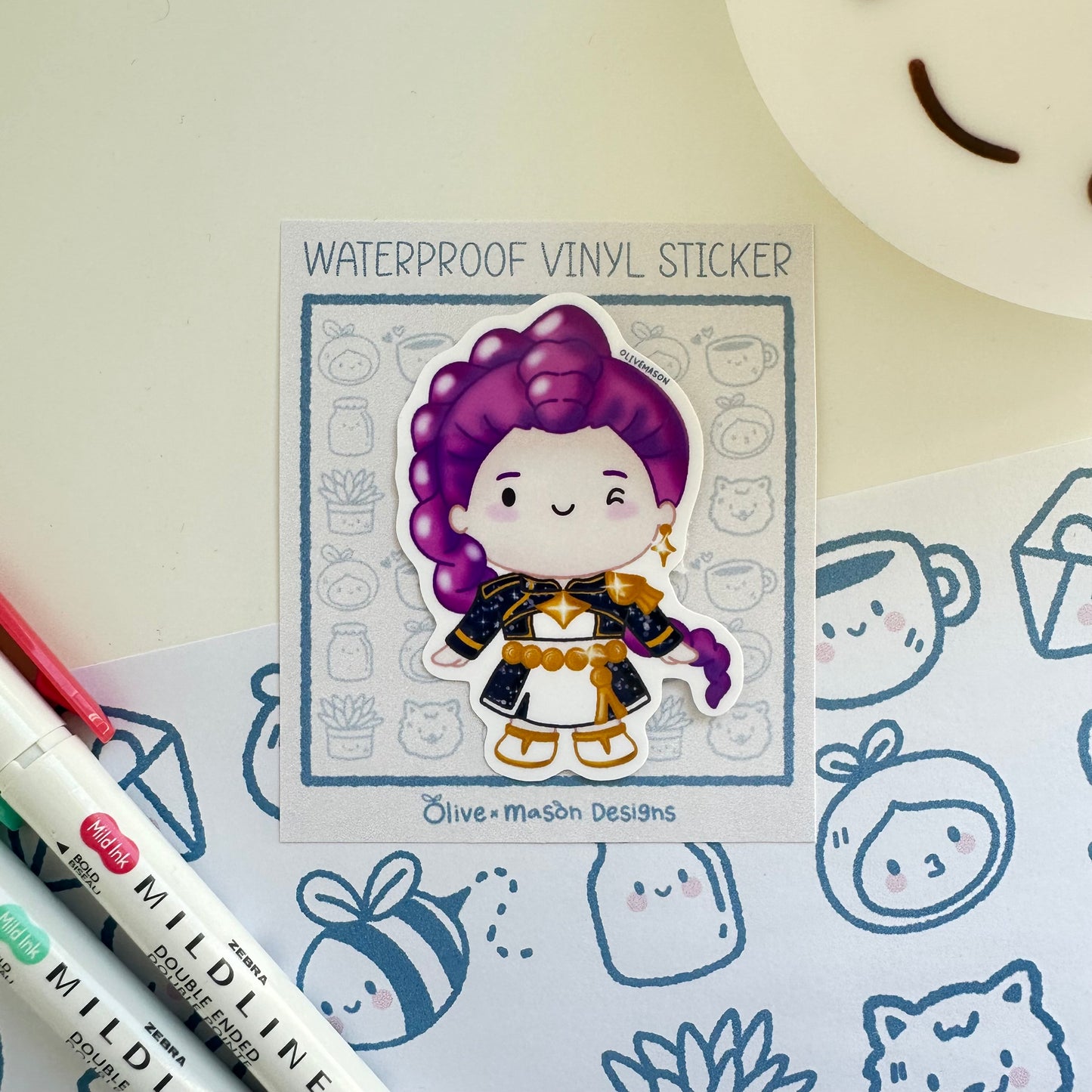K Pop Demon Hunters Waterproof Vinyl Sticker Set