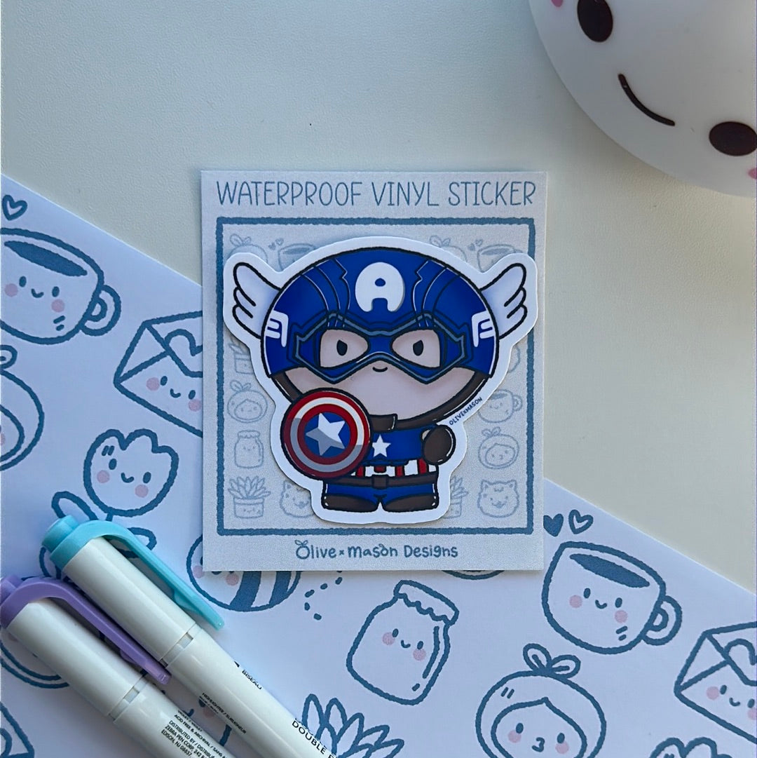 Superheros Vol 1 Waterproof Vinyl Sticker Set