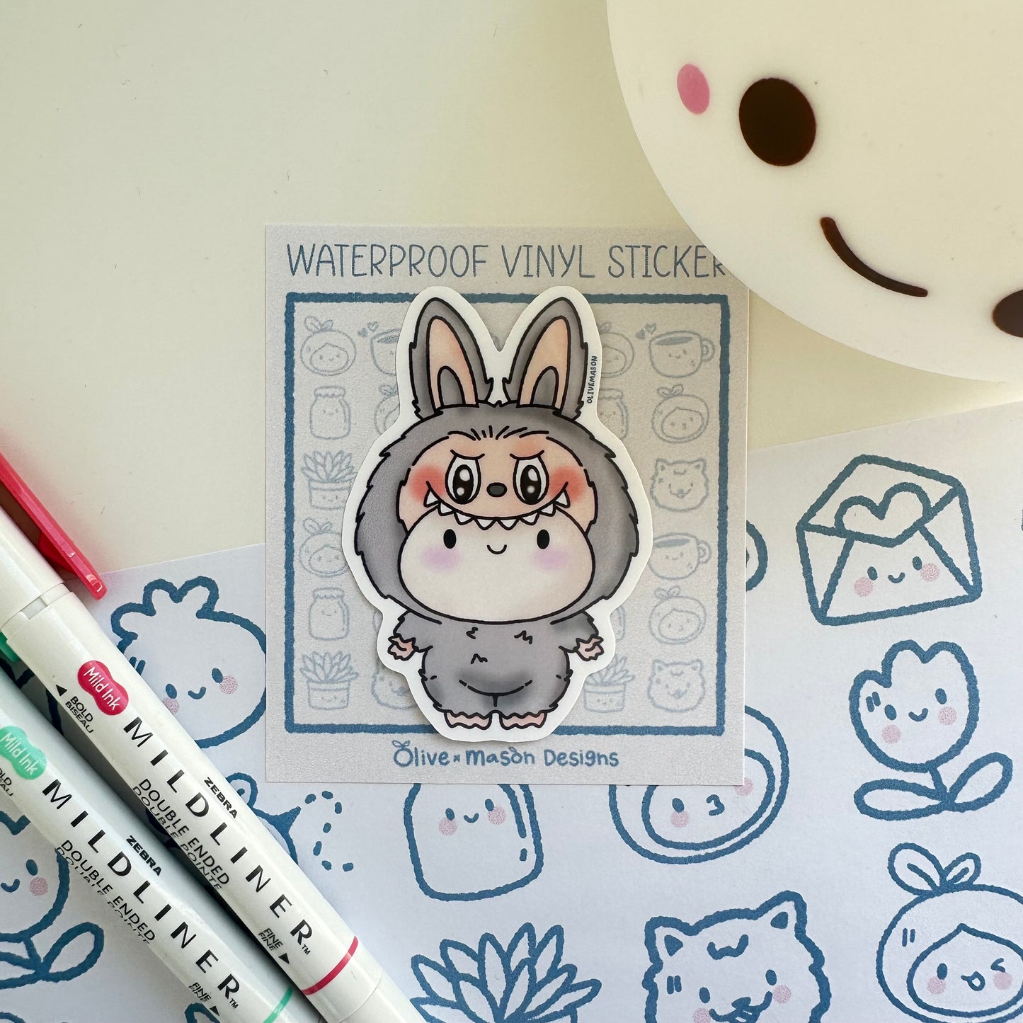 Lil Monsters Waterproof Vinyl Sticker Set