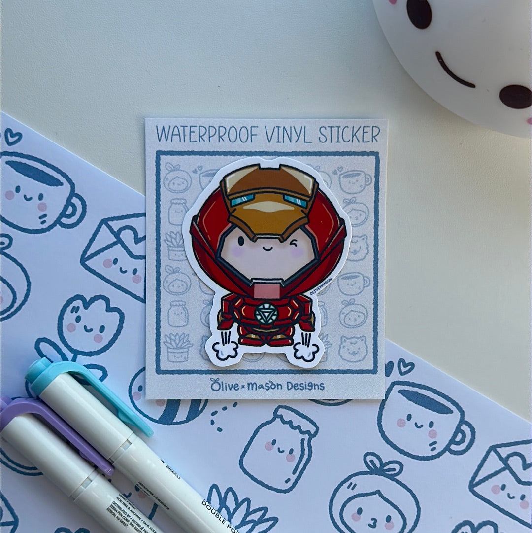 Superheros Vol 1 Waterproof Vinyl Sticker Set