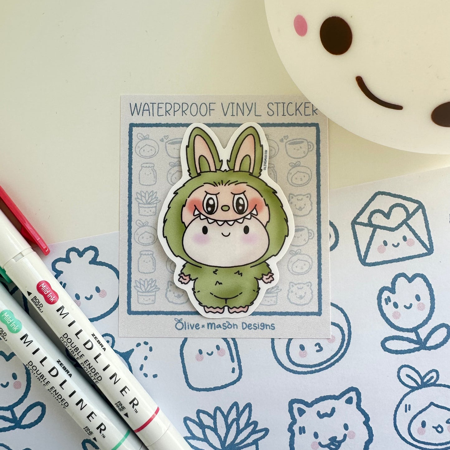 Lil Monsters Waterproof Vinyl Sticker Set