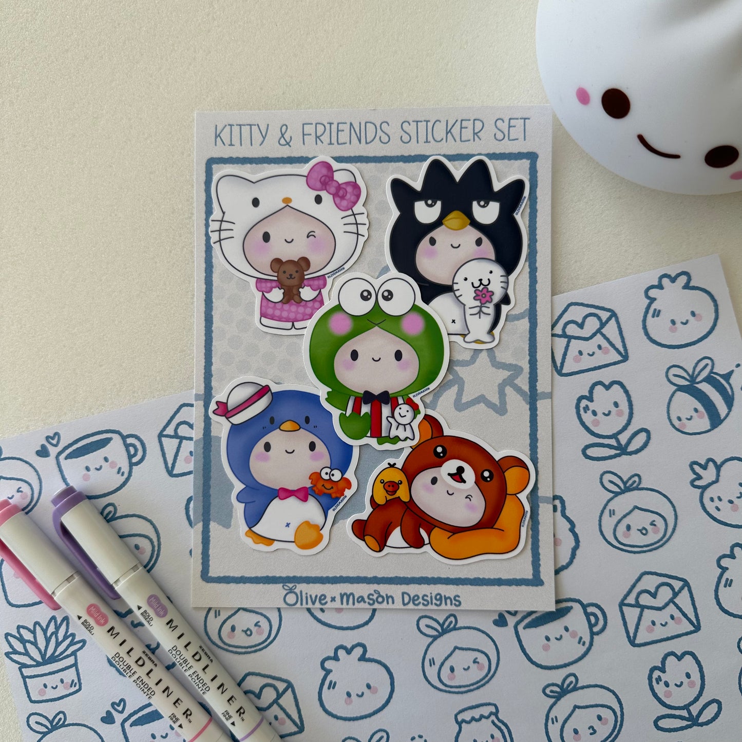 Kitty & Friends Vol 2 Waterproof Vinyl Sticker Set