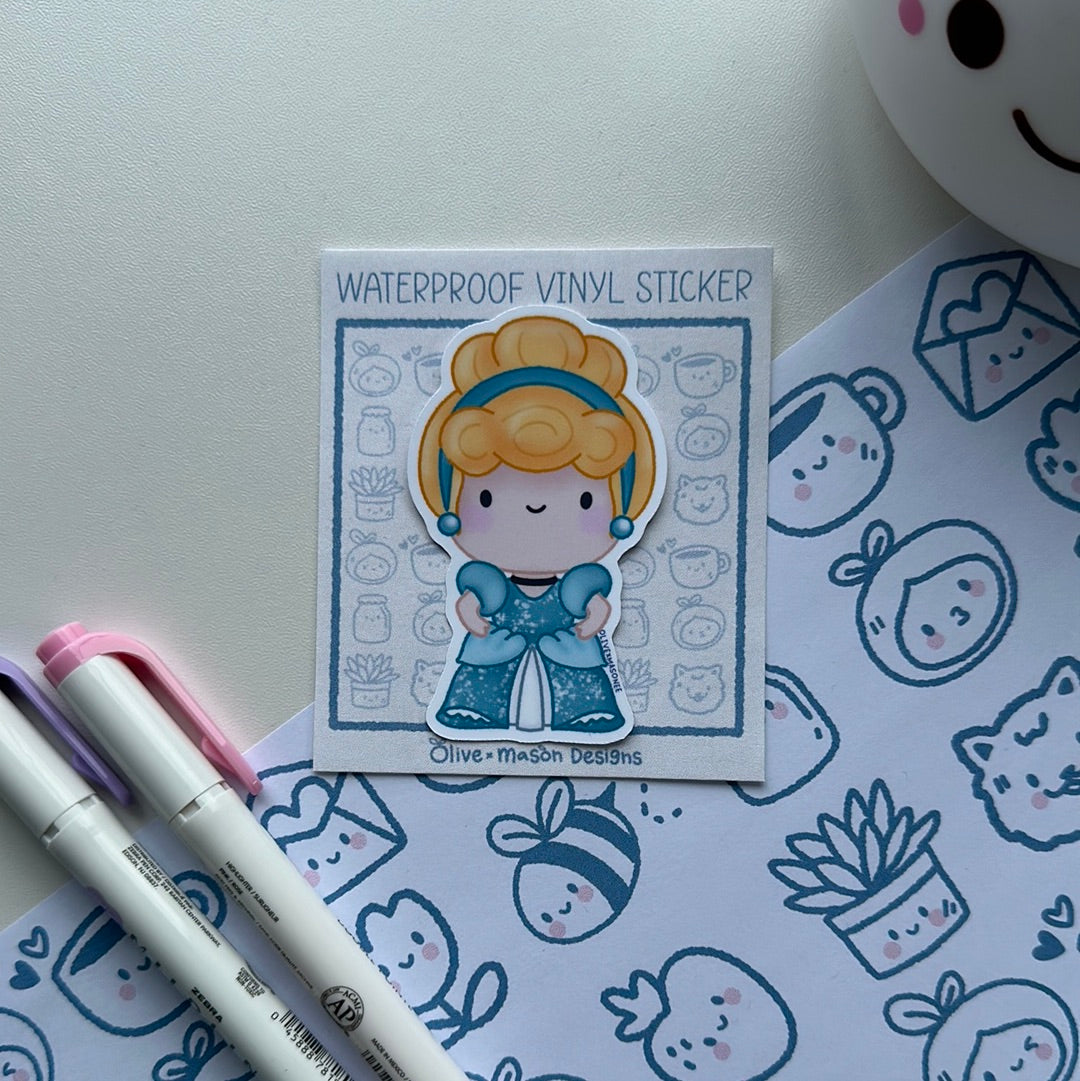 Princess Vol 2 Waterproof Vinyl Sticker Set
