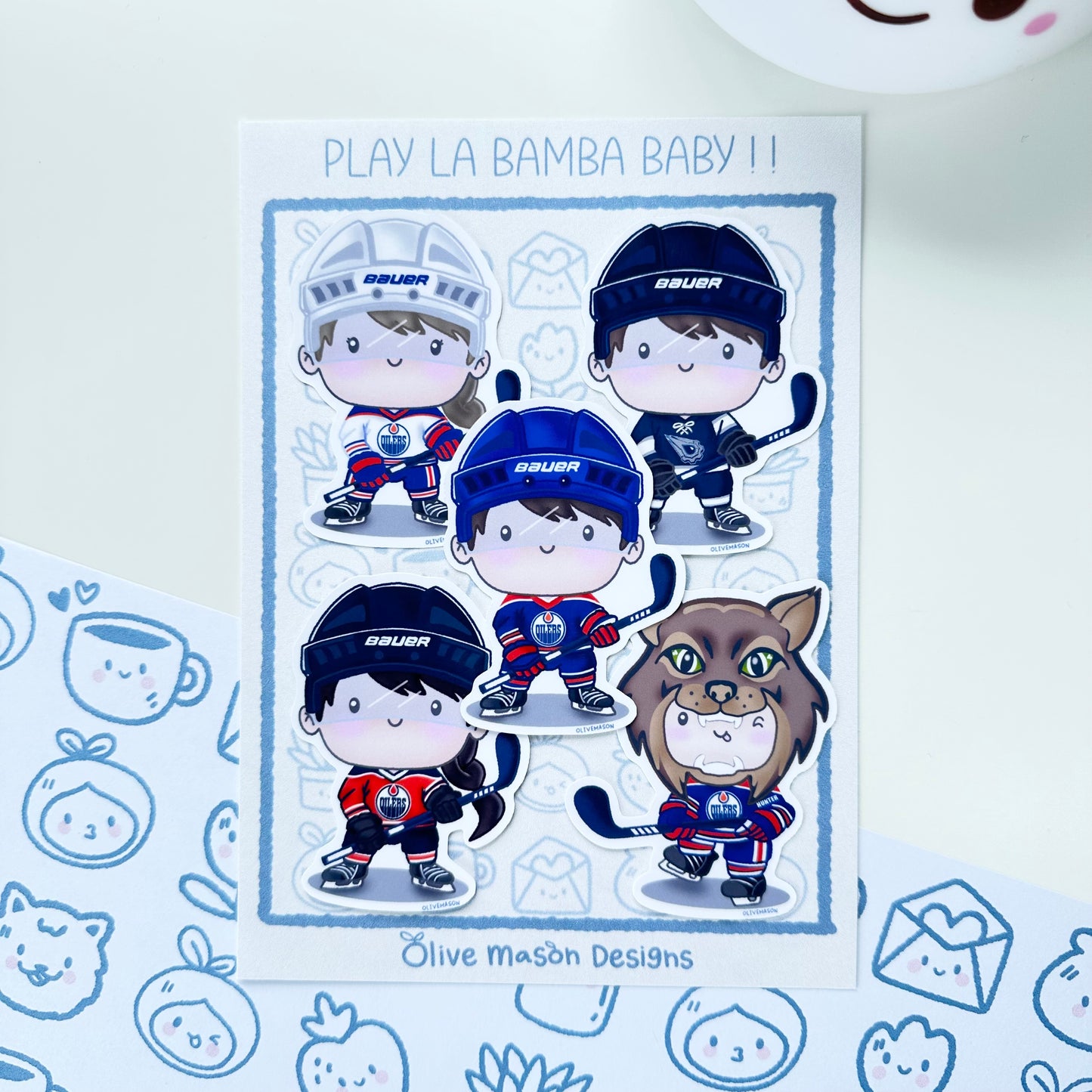 Edmonton Hockey Playoffs Waterproof Vinyl Sticker Set