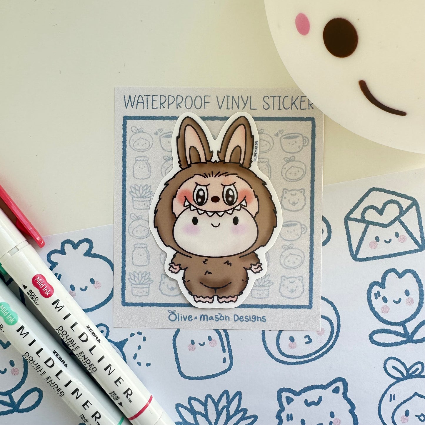 Lil Monsters Waterproof Vinyl Sticker Set