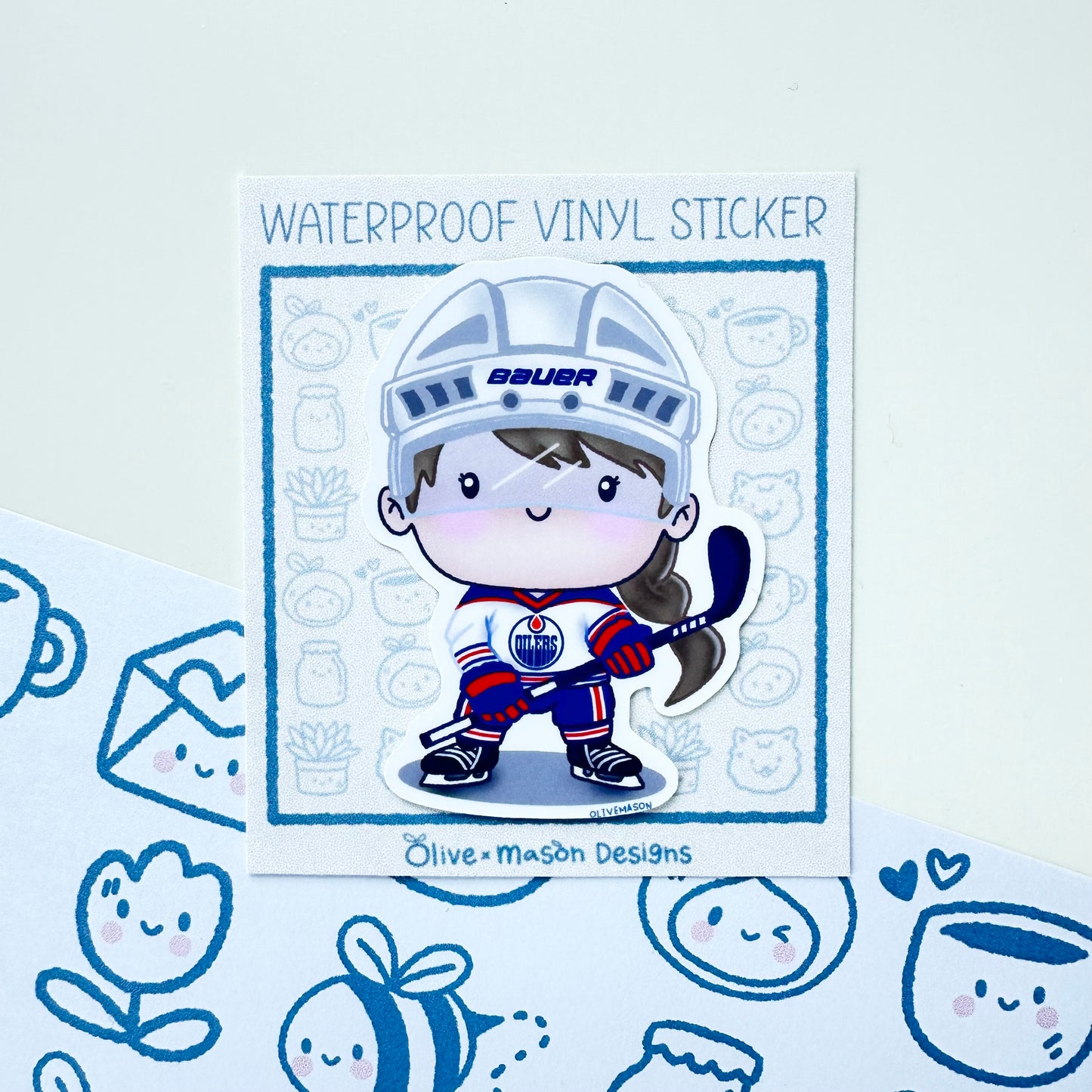 Edmonton Hockey Playoffs Waterproof Vinyl Sticker Set