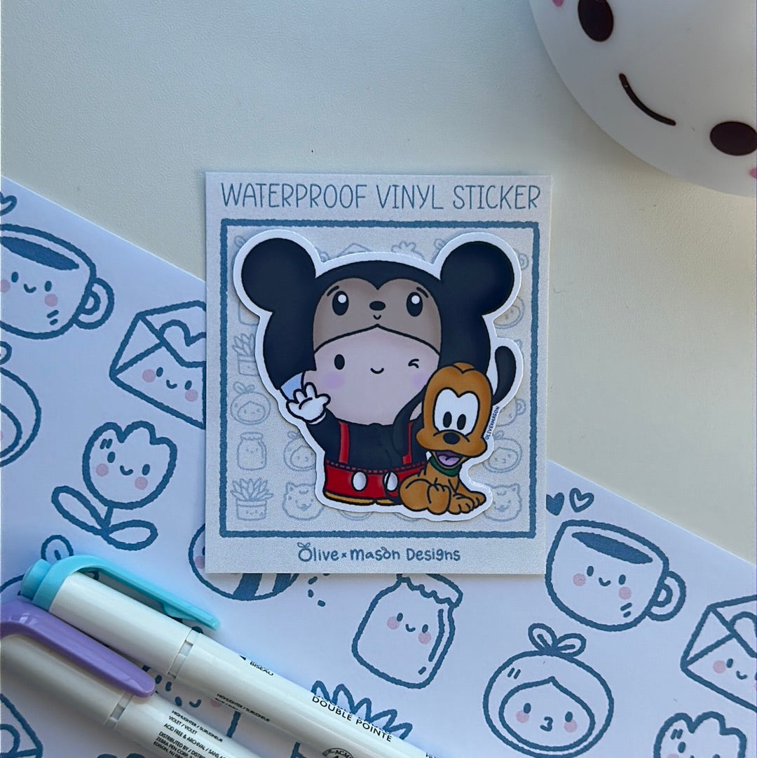Mickey & Friends Waterproof Vinyl Sticker Set