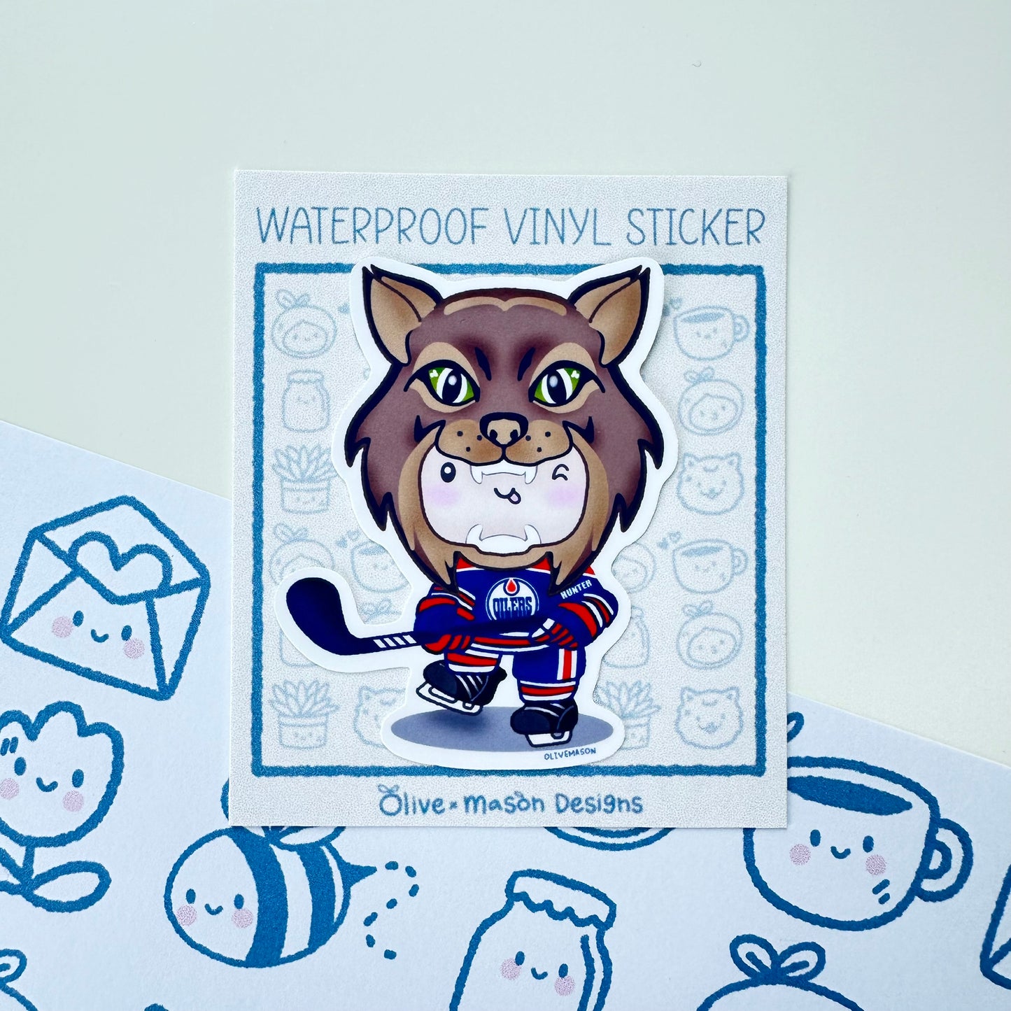 Edmonton Hockey Playoffs Waterproof Vinyl Sticker Set