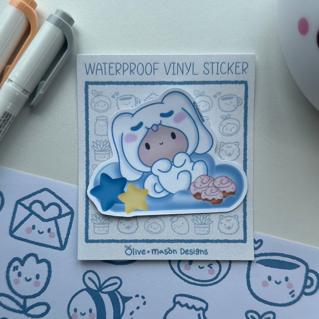 Cinnamon & Coffee Waterproof Vinyl Sticker Set