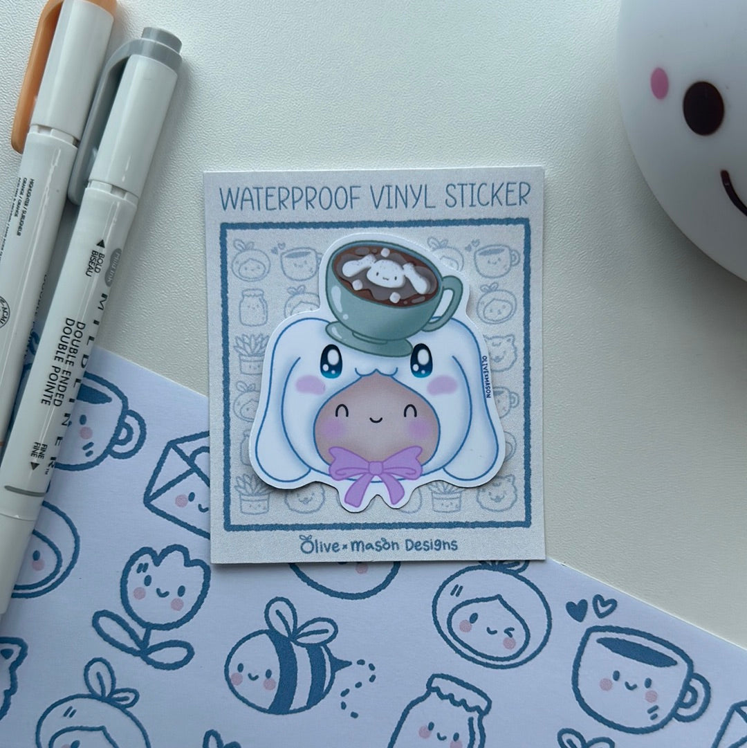 Cinnamon & Coffee Waterproof Vinyl Sticker Set