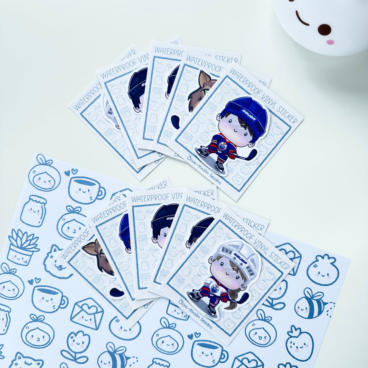 Edmonton Hockey Playoffs Waterproof Vinyl Sticker Set