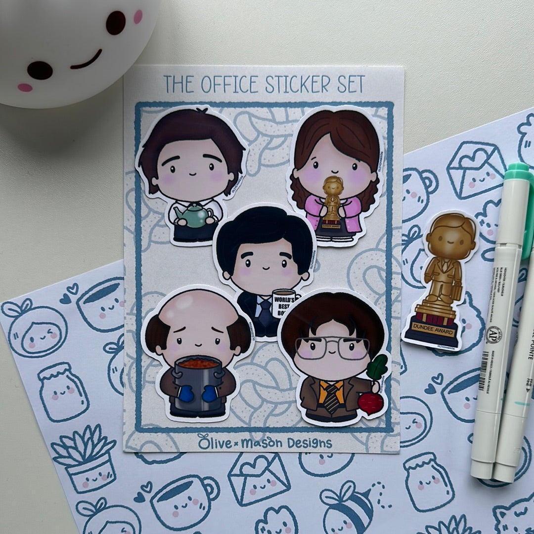 The Office Waterproof Vinyl Sticker Set