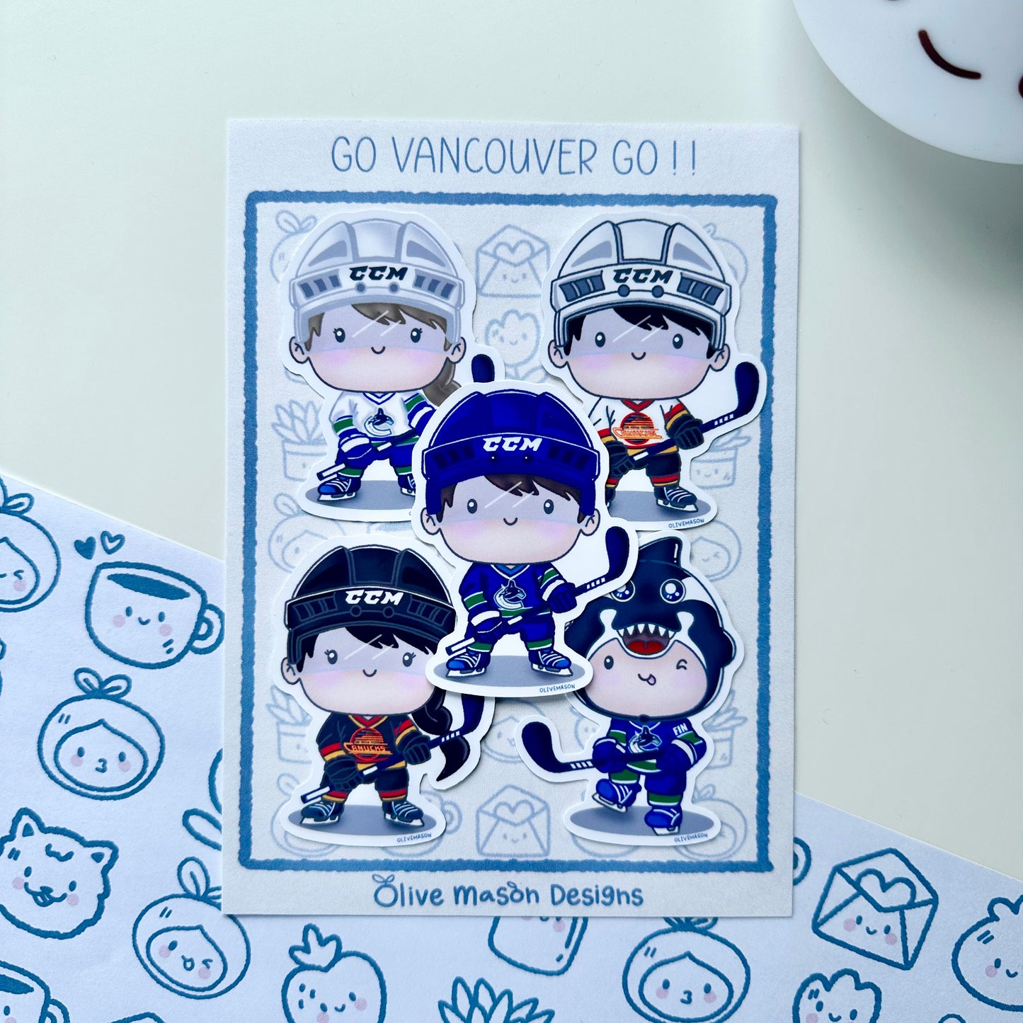 Vancouver Hockey Playoffs Waterproof Vinyl Sticker Set