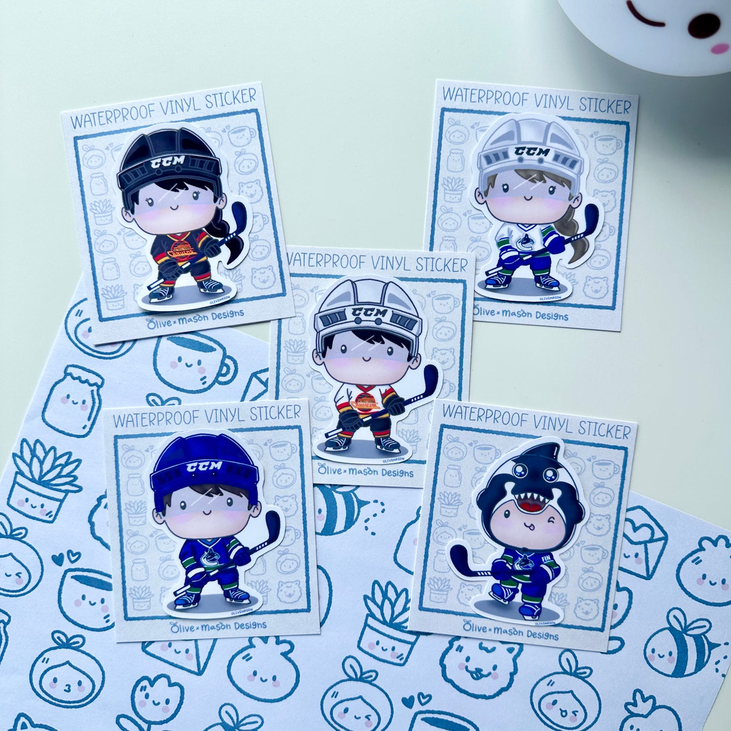 Vancouver Hockey Playoffs Waterproof Vinyl Sticker Set