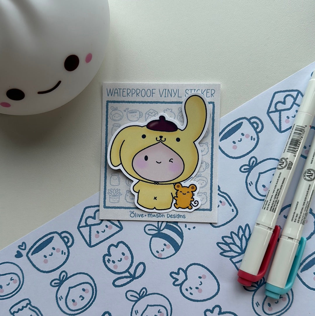 Kitty & Friends Waterproof Vinyl Sticker Set