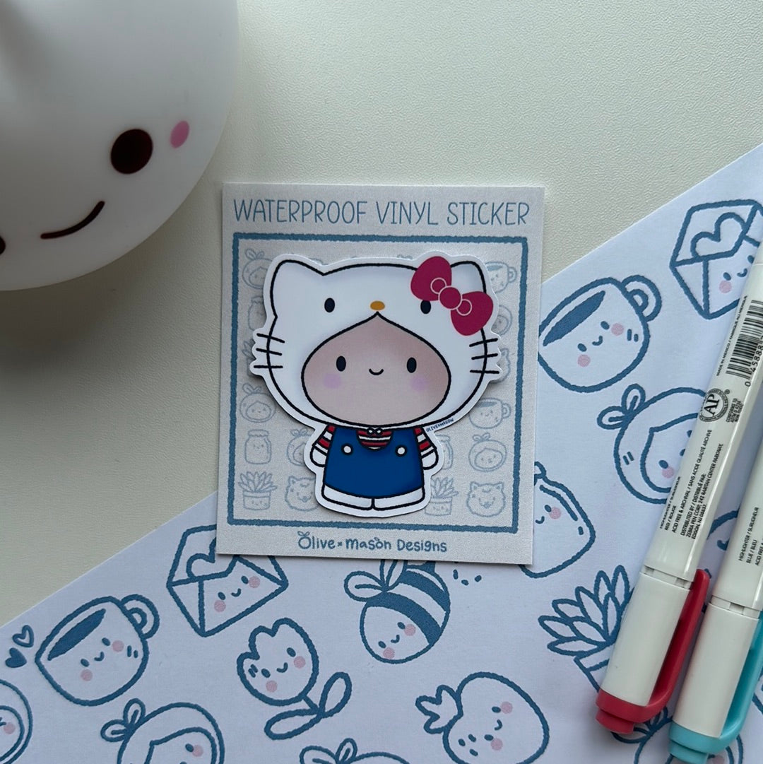 Kitty & Friends Waterproof Vinyl Sticker Set