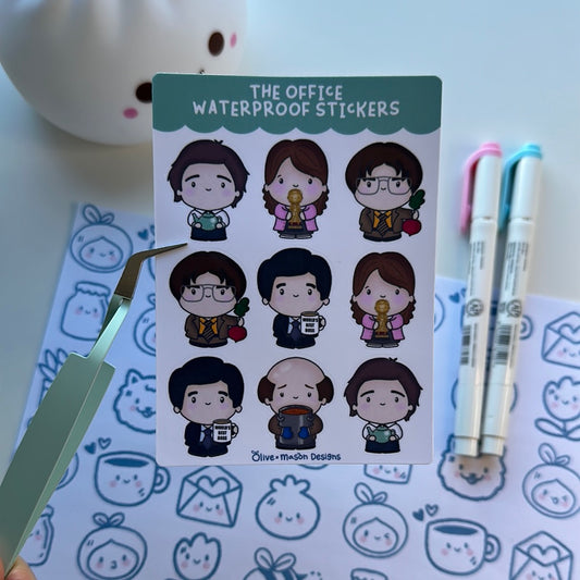 The Office Waterproof Sticker Sheet