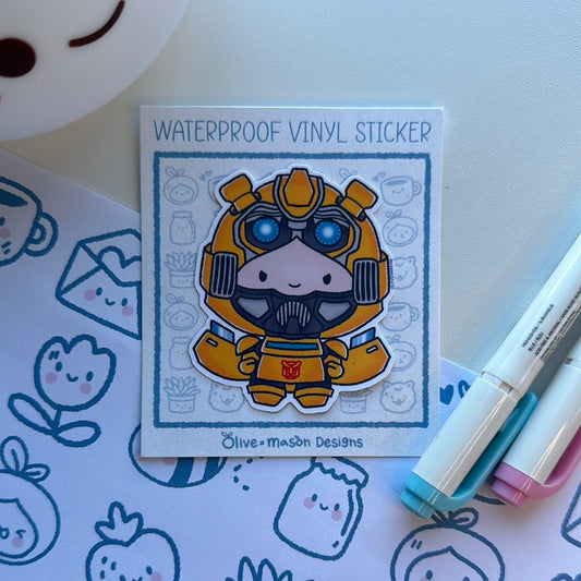 Bumble Bee Heavy Duty Waterproof Vinyl Sticker