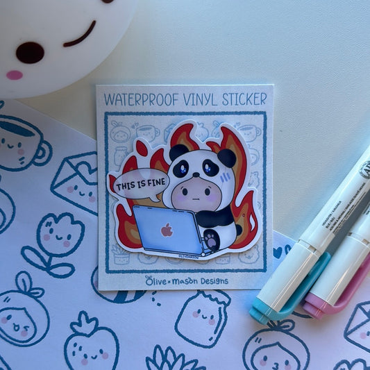 This is Fine Heavy Duty Waterproof Vinyl Sticker